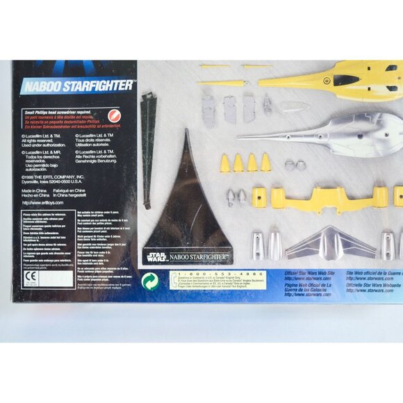 AMT Ertl Star Wars Episode 1 Naboo Starfighter Diecast 1:48 Model Kit NEW SEALED - Picture 6 of 9